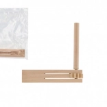 Dřevěná řehtačka 13 × 13 cm v sáčku