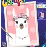 CreArt malování podle čísel – lama, žádné drama 18 × 24 cm
