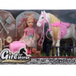 Panenka a koník s doplňky