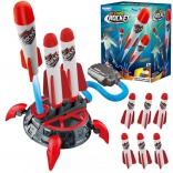 woopie pěnová raketová střelnice s pumpou, 6 raket