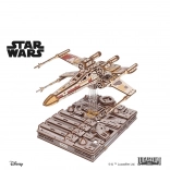 Ugears Star Wars X-Wing stíhačka Luke Skywalker dřevěná 3D mechanická skládačka
