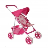 Kočárek pro panenky WOOPIE Royal s květinovým vzorem