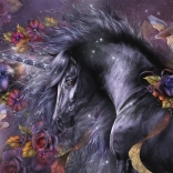 Puzzle Modrá růže 1000 dílků