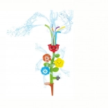 Stříkací květina na zahradu