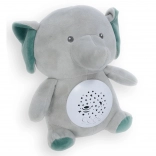 Usínací plyšový slon 26 cm se světlem a melodiemi