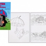 Omalovánky A4 KRTEČEK a paraplíčko 21 × 29 cm