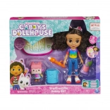 GABBY'S DOLLHOUSE kreativní ateliér – panenka 20 cm a koťátko s kouzelným malováním vodou