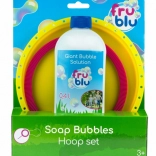 FRU BLU sada obruče na mýdlové bubliny + roztok 0,4 l