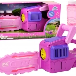 Růžový bublifuk ve tvaru motorové pily