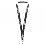 BAAGL dlouhý lanyard na klíče s vesmírným motivem – černý