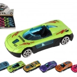Mini závodní autíčka 7 cm – kovovo‑plastová sada, volný chod, mix barev