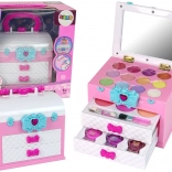 Kufřík na krásu pro děti růžový a bílý