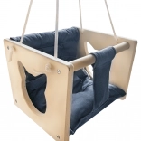 Dřevěná houpačka pro děti Kočka
