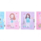 Památník se zámkem Dívka 11x15 cm