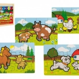 Dřevěné puzzle Moje první zvířátka pro nejmenší