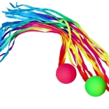 Hračka s míčkem a stužkou pro děti - 1 ks