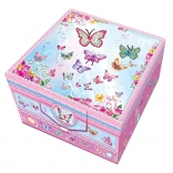 tajná dvoupatrová dopisní sada s ozdobným perem