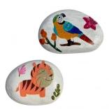 Arto zdobení kamenů ubrouskovou technikou