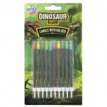 Dortové svíčky s dinosaury, 10 ks