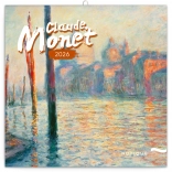 Poznámkový kalendář Claude Monet 2026, 30 x 30 cm