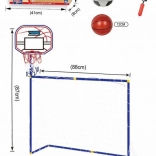 Sportovní sada 2v1 SPORTO pro BASKETBAL a FOTBAL
