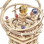 Rokr 3D dřevěné puzzle hvězdná noc – mechanické planetárium s hrací skříňkou