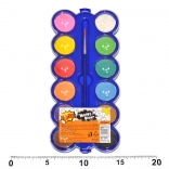 Vodové barvy se štětcem 12 ks