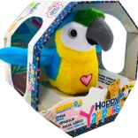 Steppos Happy Yappers papoušek modrý – interaktivní plyšák na ruku