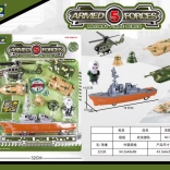 Vojenská technika set s lodí 28 cm