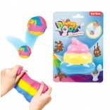 Skákací slizová hmota ve tvaru hovínka