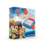 Stojan s omalovánkami PAW PATROL a barvami