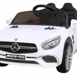 Dětské elektrické autíčko MERCEDES-AMG SL 65 S, bílé, s dálkovým ovládáním