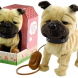 Interaktivní pejsek na vodítku s boudou – béžový