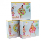 Nafukovací plavecký kruh s úchyty 107cm