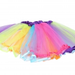 Karnevalová třívrstvá sukně barevná