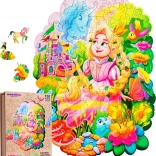 Woodlika dřevěné puzzle Princezna Amélie 120 dílků