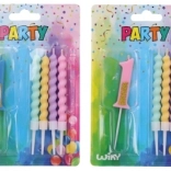 Párty svíčka číslo 1 s 4 svíčkami