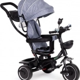 Dětská tříkolka s otočným sedadlem a stříškou ECOTOYS šedá