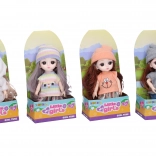 Panenka v zimním oblečení 15 cm