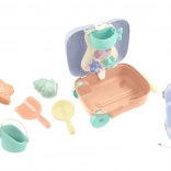 Kufřík s kolečky a sadou na písek s vodním mlýnkem