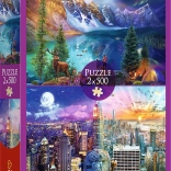 Puzzle 2x500 – výlet po Americe TREFL