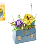 Stavebnice koco mini květina v kabelce, 223 dílků