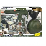 vojenská sada s helmou pro děti