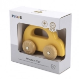 Dřevěné auto ke tlačení VIGA PolarB žluté