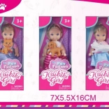 Panenka s mazlíčkem 11,5 cm