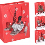 Dárková taška vánoční velká 30 × 42 × 12 cm