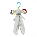 Plyšová senzorická hračka slon Miluś 25 cm