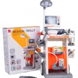 mega lékařský a stomatologický vozík pro děti s doplňky a světelnými a zvukovými efekty