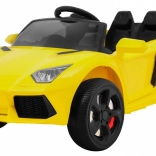 Elektrické autíčko Future pro děti s dálkovým ovládáním a LED – Žlutá
