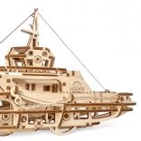 Ugears dřevěné mechanické puzzle remorkér